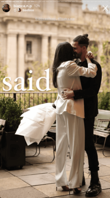 anthony drew bianca engaged